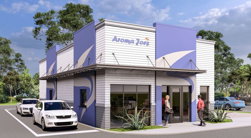 Stevens Construction building Aroma Joe’s locations in North Fort Myers, Port Charlotte